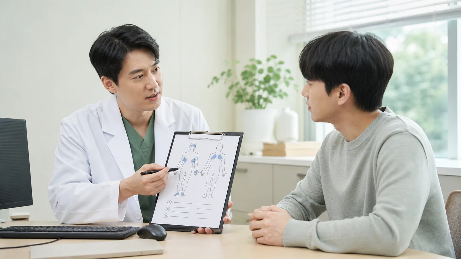광천 다한증 보톡스, 땀의 부위와 원인부터 구분해야 합니다